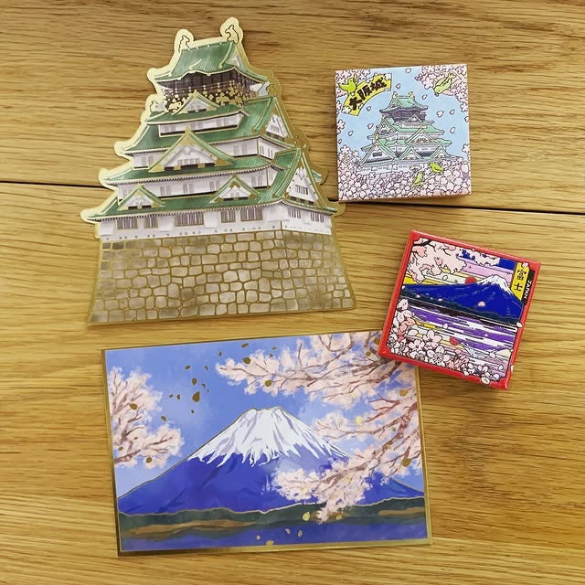 KAMIO 大人之圖鑑防水金箔行李箱貼紙