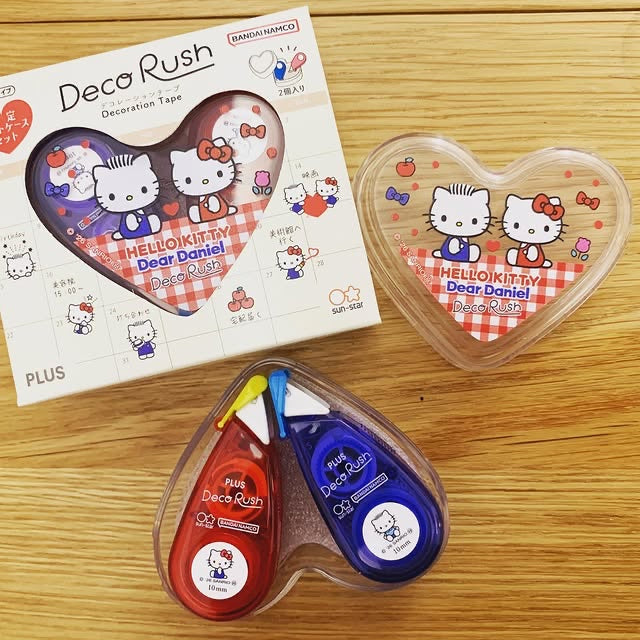 PLUS x SANRIO限定心形盒Decorush印花套裝