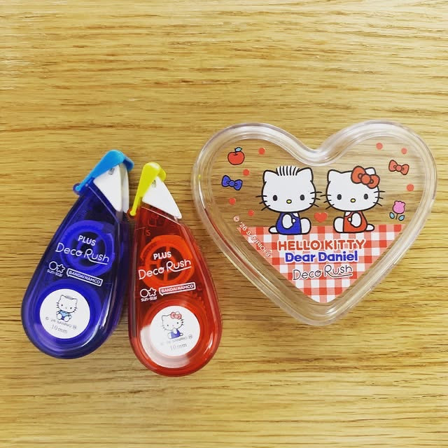 PLUS x SANRIO限定心形盒Decorush印花套裝