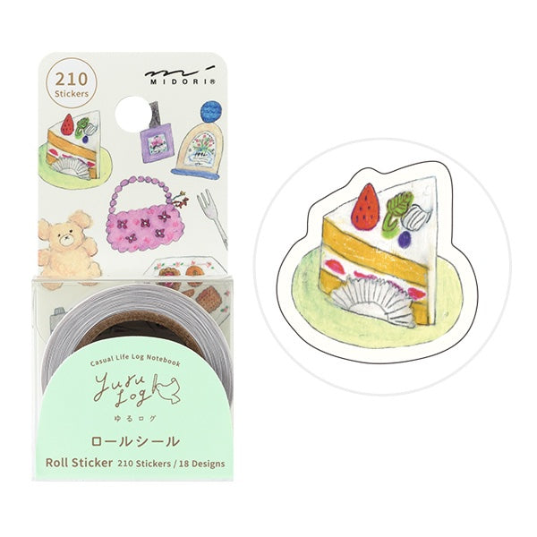 MIDORI Yurulog 卷裝撕線貼紙