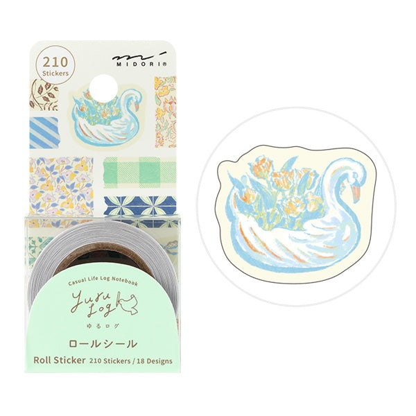 MIDORI Yurulog 卷裝撕線貼紙