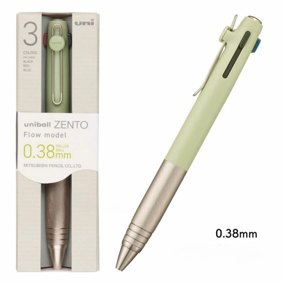 UNI uniball ZENTO 3-Color 三色原子筆 0.38mm /0.5mm