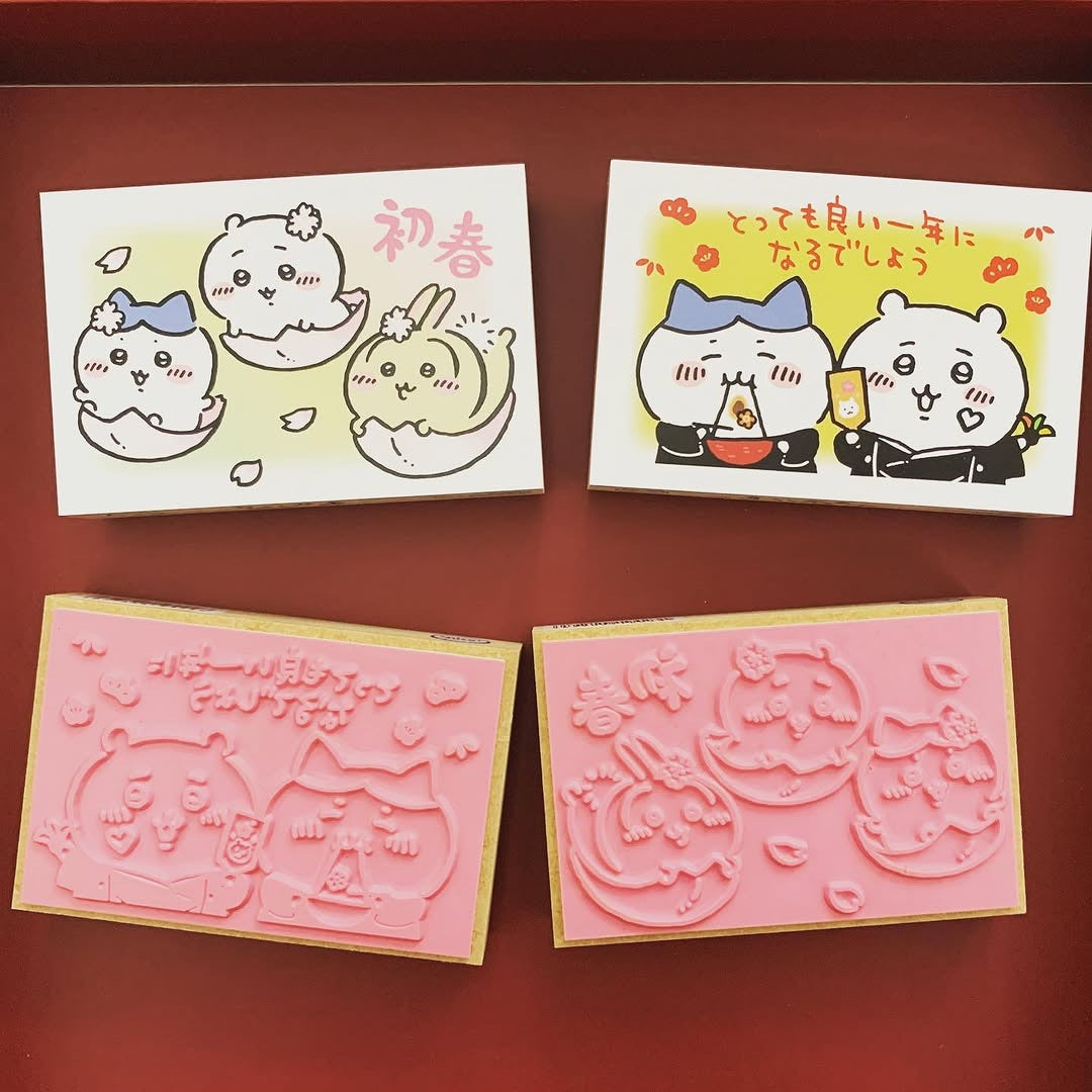 BEVERLY Chiikawa及Sanrio木印賀年郵票套裝