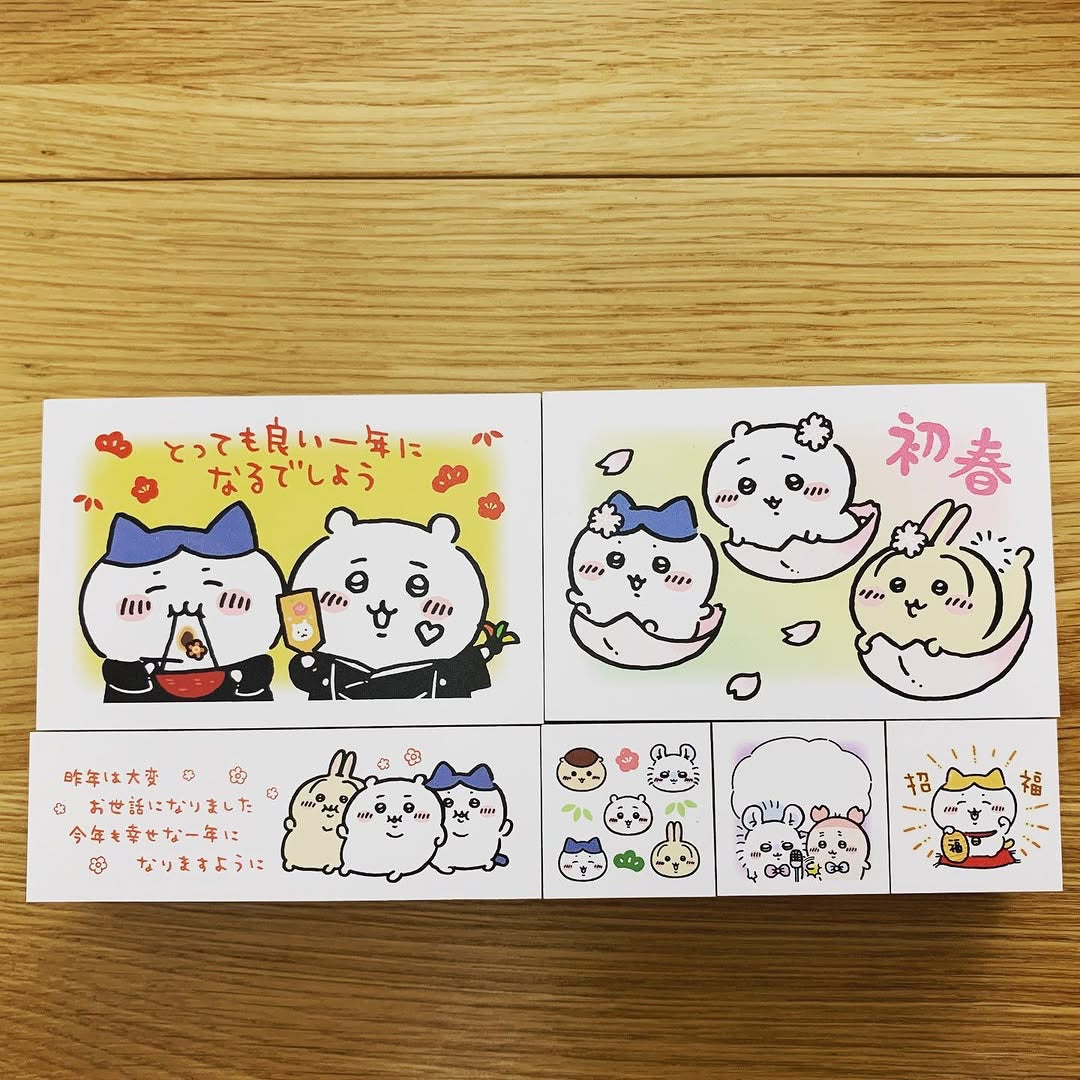 BEVERLY Chiikawa及Sanrio木印賀年郵票套裝