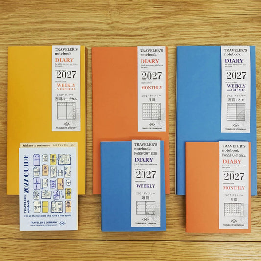 TRAVELER’S notebook 2027手帳內頁全系列