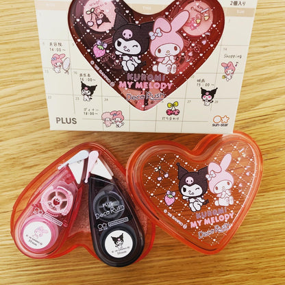 PLUS x Sanrio 限定心形盒Deco Rush印花套裝