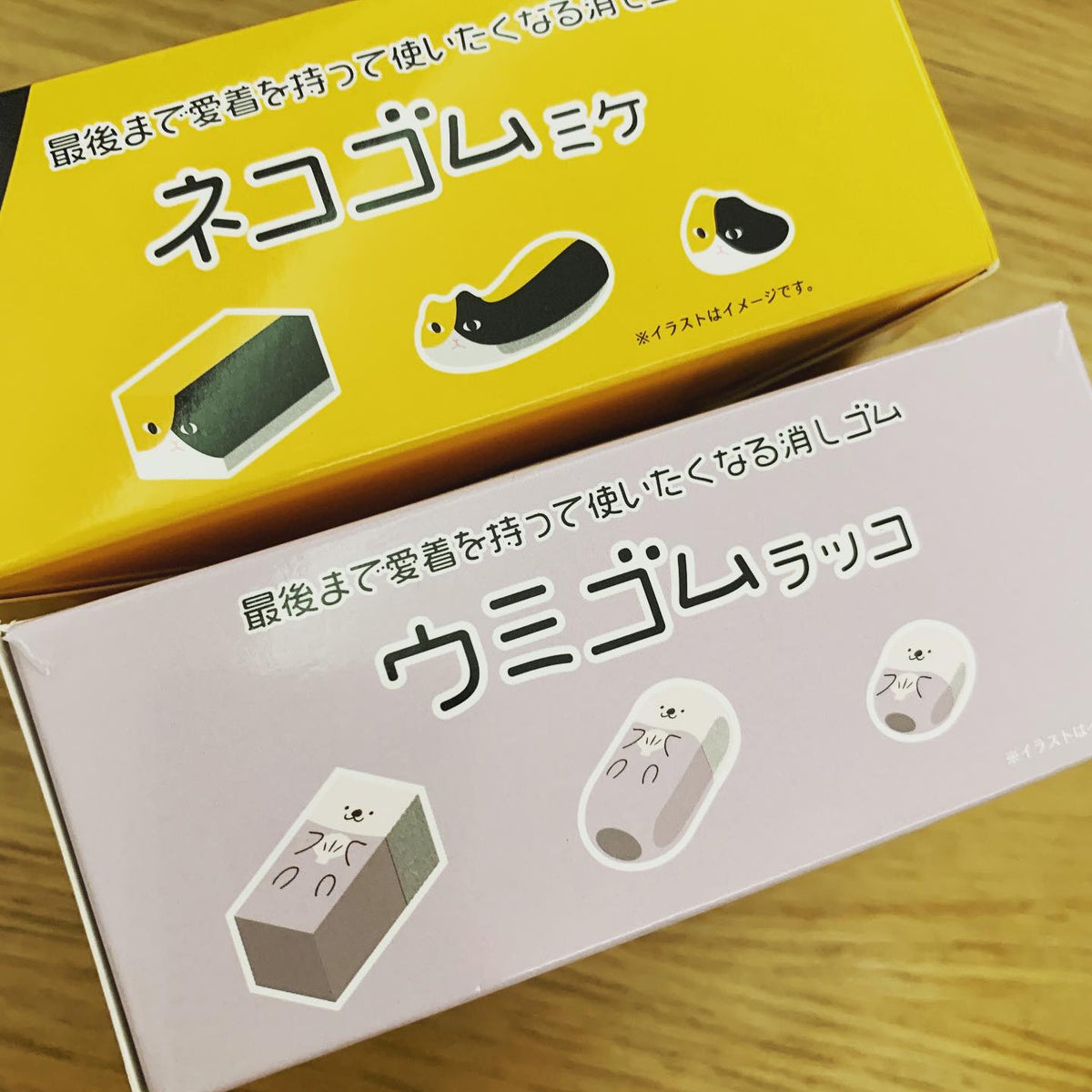 SUNSTAR育成擦膠三色貓、海獺
