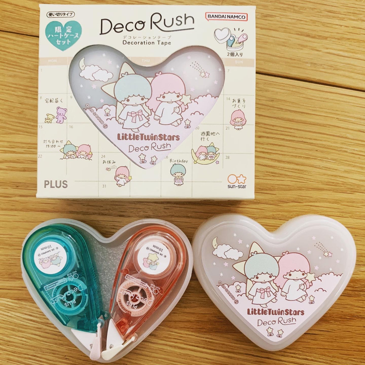 PLUS x Sanrio 限定心形盒Deco Rush印花套裝