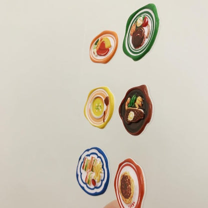 KOMAMONO LAB美食封蠟印章立體貼紙