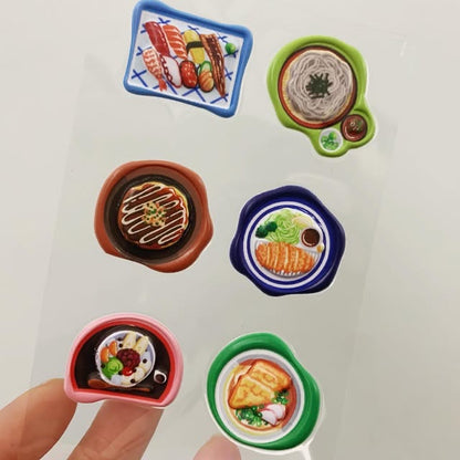 KOMAMONO LAB美食封蠟印章立體貼紙