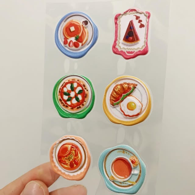 KOMAMONO LAB美食封蠟印章立體貼紙
