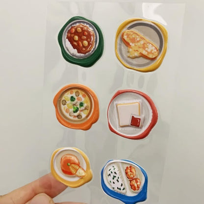 KOMAMONO LAB美食封蠟印章立體貼紙