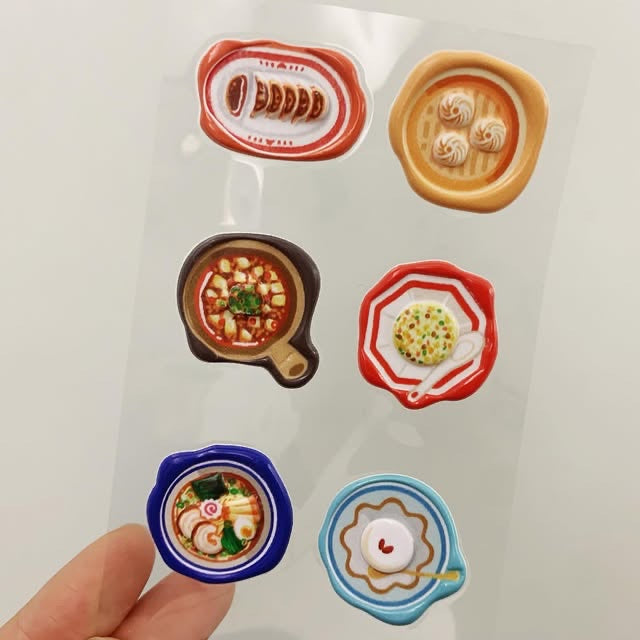 KOMAMONO LAB美食封蠟印章立體貼紙