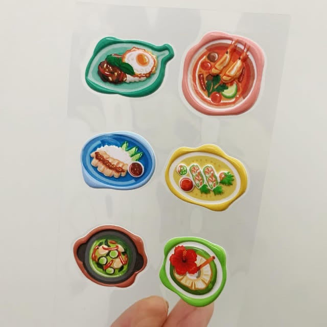 KOMAMONO LAB美食封蠟印章立體貼紙
