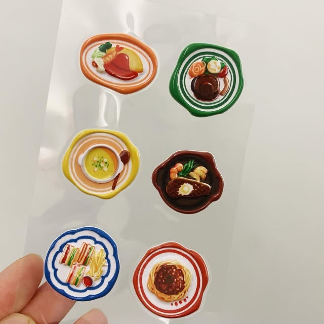 KOMAMONO LAB美食封蠟印章立體貼紙
