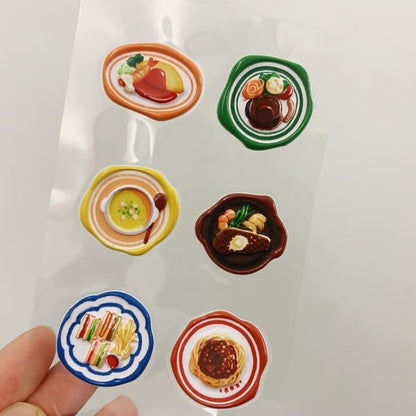 KOMAMONO LAB美食封蠟印章立體貼紙