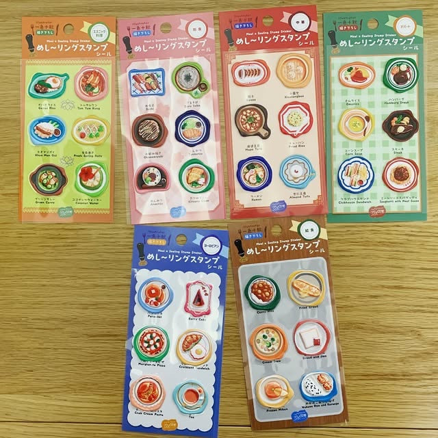 KOMAMONO LAB美食封蠟印章立體貼紙