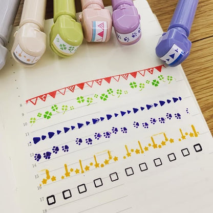 KUTSUWA Cruro滾輪印章連水性筆