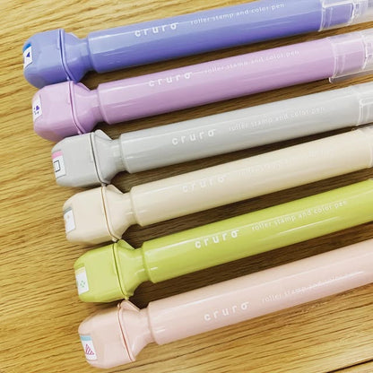 KUTSUWA Cruro滾輪印章連水性筆