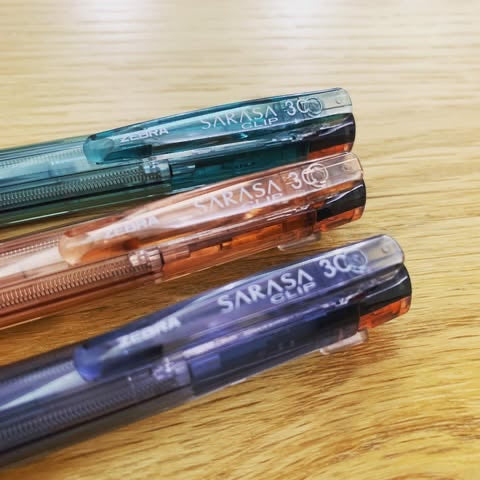 Zebra SARASA CLIP 3C 三色原子筆限定水色