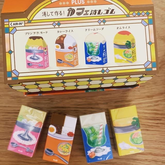 PLUS Air-In 復古咖啡館限定擦膠