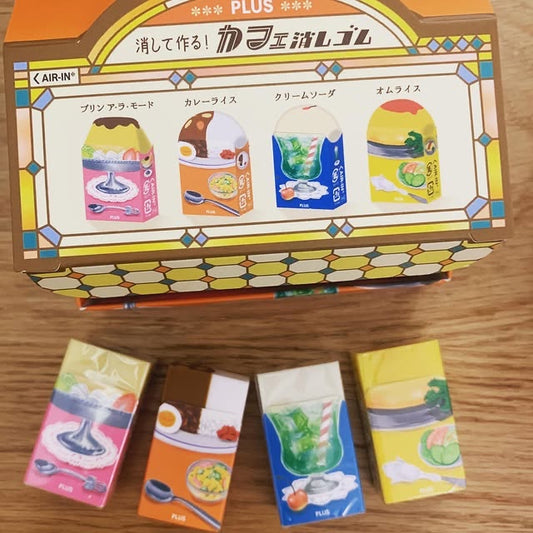 PLUS Air-In 復古咖啡館限定擦膠