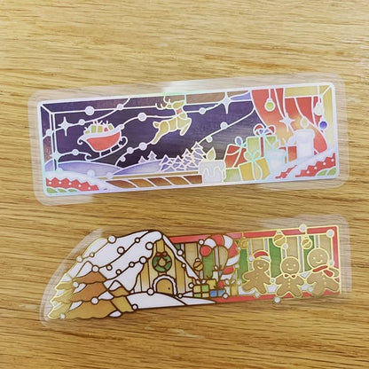 BGM 聖誕喫茶店彩繪玻璃貼紙