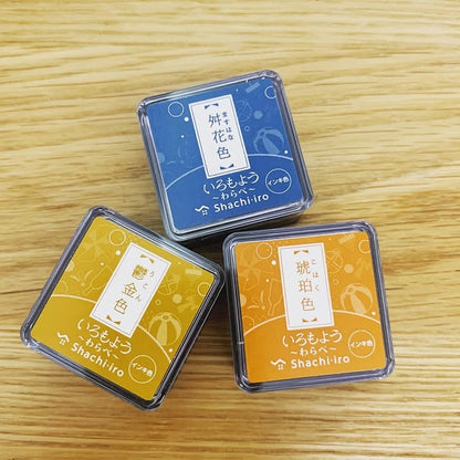 SHACHIHATA 迷你印台日系灰調色