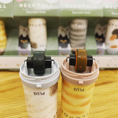 PLUS NECOROLL貓卷印章