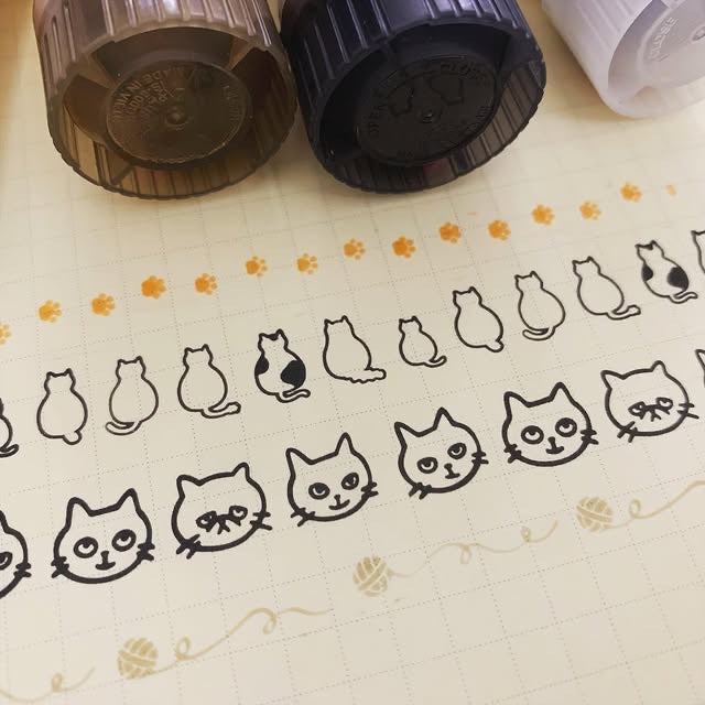 PLUS NECOROLL貓卷印章