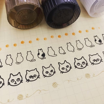 PLUS NECOROLL貓卷印章
