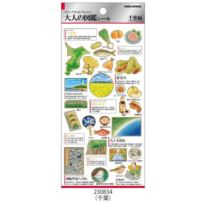 KAMIO大人の図鑑 - 關東五縣系列貼紙