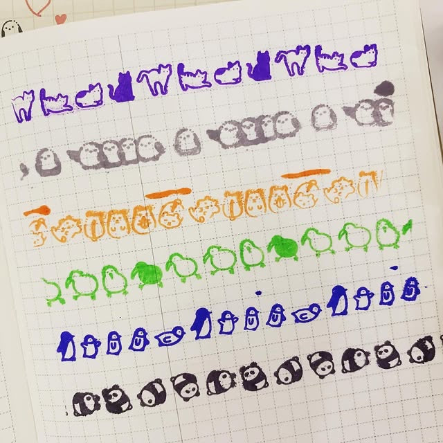 KUTSUWA Cruro滾輪印章雙頭筆第二彈