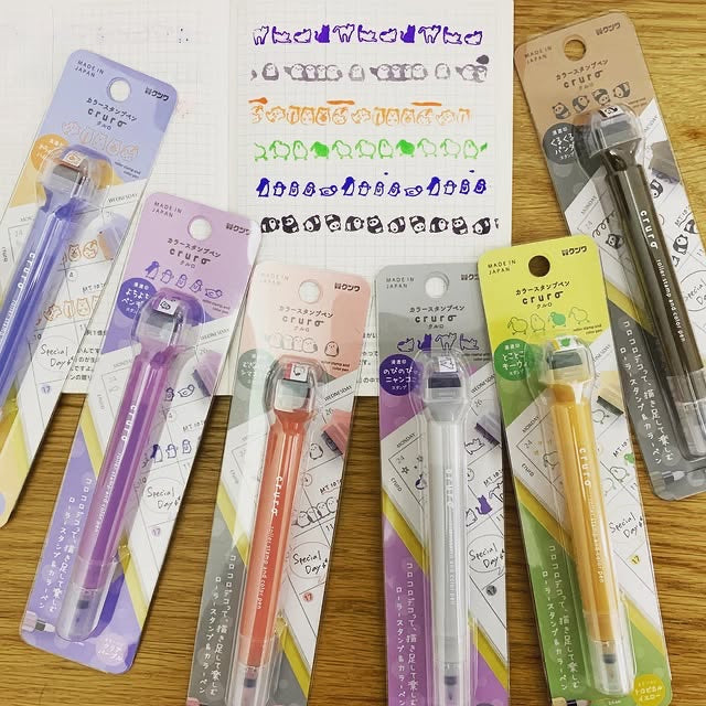 KUTSUWA Cruro滾輪印章雙頭筆第二彈