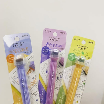 KUTSUWA Cruro滾輪印章雙頭筆第二彈