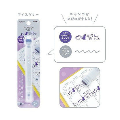 KUTSUWA Cruro滾輪印章雙頭筆第二彈