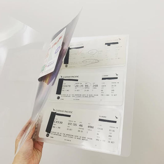 CORRECT 高透明活頁票卷收納冊