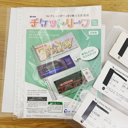 CORRECT 高透明活頁票卷收納冊