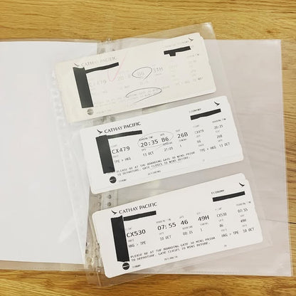 CORRECT 高透明活頁票卷收納冊