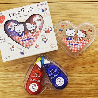 PLUS x SANRIO限定心形盒Decorush印花套裝