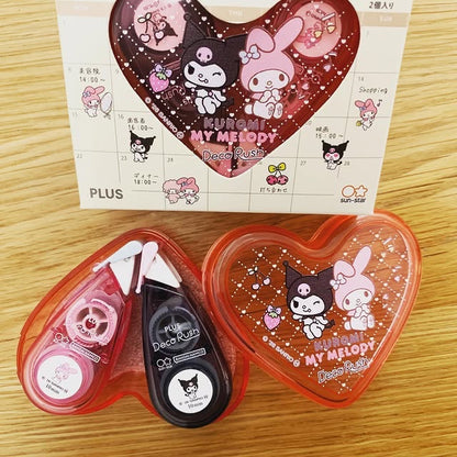 PLUS x SANRIO限定心形盒Decorush印花套裝