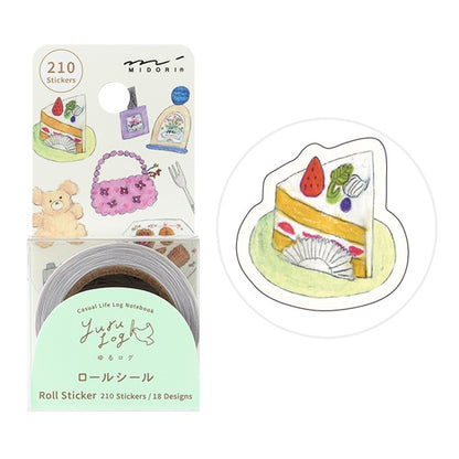 MIDORI Yurulog 卷裝撕線貼紙