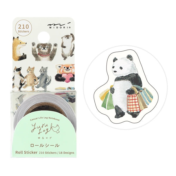 MIDORI Yurulog 卷裝撕線貼紙
