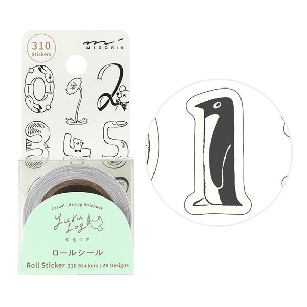 MIDORI Yurulog 卷裝撕線貼紙