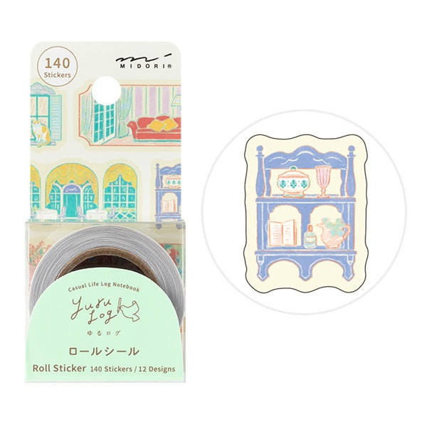 MIDORI Yurulog 卷裝撕線貼紙