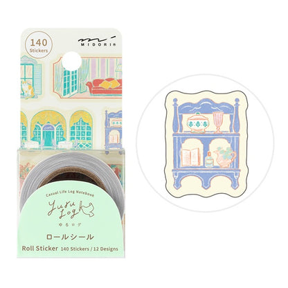 MIDORI Yurulog 卷裝撕線貼紙