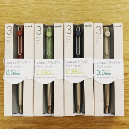 UNI uniball ZENTO 3-Color 三色原子筆 0.38mm /0.5mm