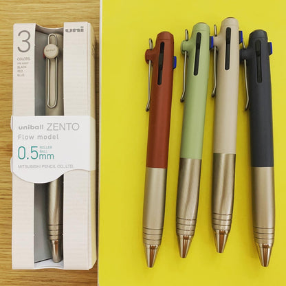 UNI uniball ZENTO 3-Color 三色原子筆 0.38mm /0.5mm