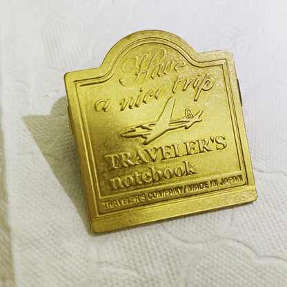 TRAVELER’S notebook 黃銅飛機書夾
