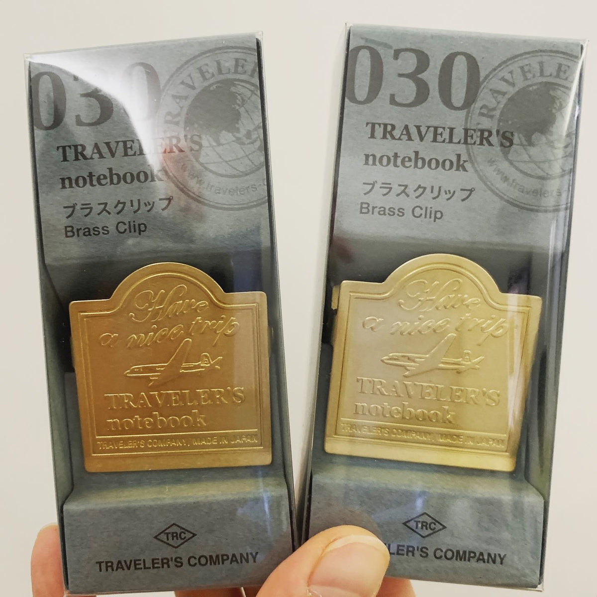 TRAVELER’S notebook 黃銅飛機書夾